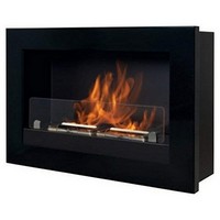 photo Wall-to-ceiling BIO-FIREPLACES - Treviso - Black 1